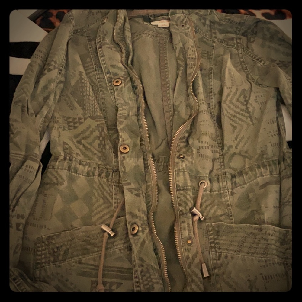 green trench jacket